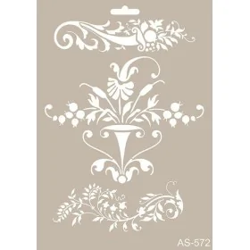 Yaprak Model AS572 A4 Stencil