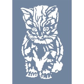 EHH122 Kedi Stencil 21x30cm