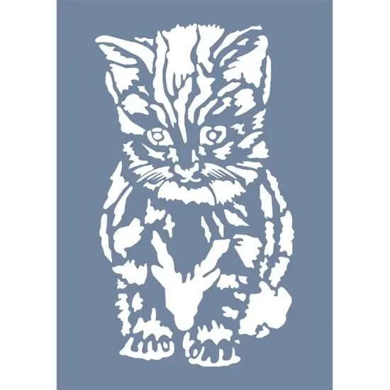 EHH122 Kedi Stencil 25x35cm