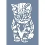 EHH122 Kedi Stencil 25x35cm