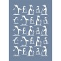 EHH123 Penguen Stencil 25x35cm