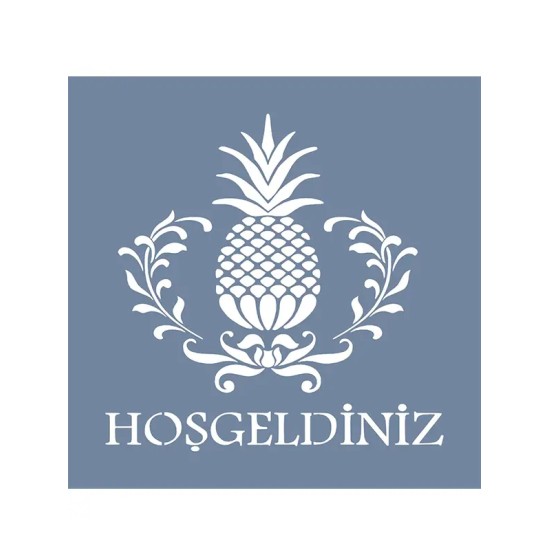 EHKS05 Ananas Stencil 40x40cm