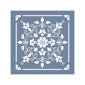 EHP13 Floral Desen Stencil 30x30cm