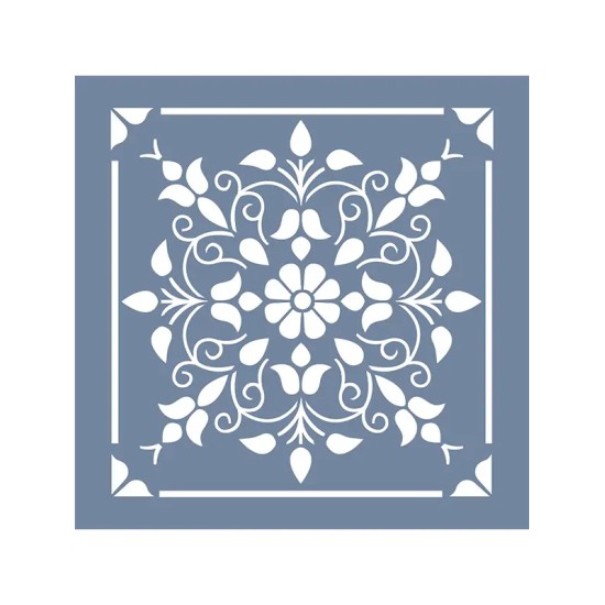 EHP13 Floral Desen Stencil 30x30cm