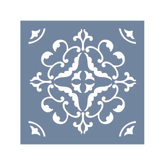 EHP14 Floral Geometrik Stencil 30x30cm