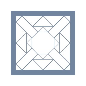 EHP17 Geometrik Desen Stencil 30x30cm