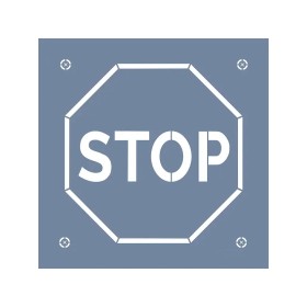 EHTŞ44 Stop İşareti Stencil 60x60cm