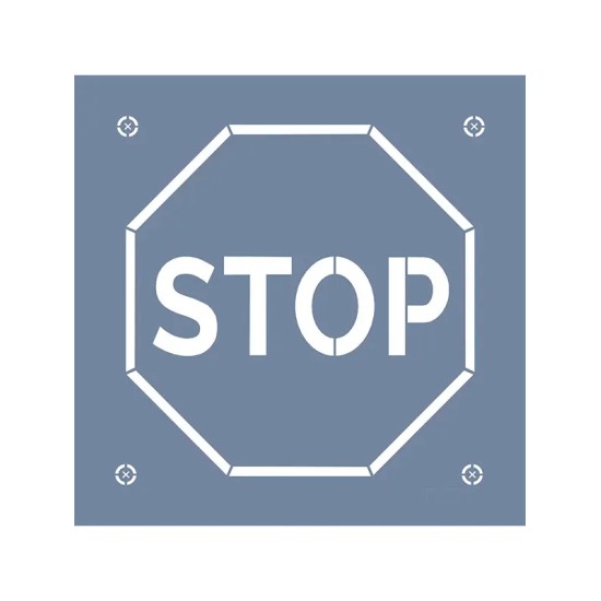 EHTŞ44 Stop İşareti Stencil 60x60cm