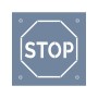 EHTŞ44 Stop İşareti Stencil 60x60cm