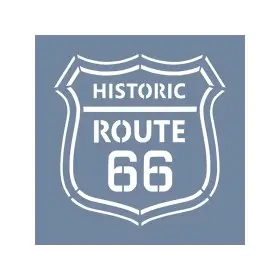 EHTŞ48 Route 66 Stencil 20x20cm