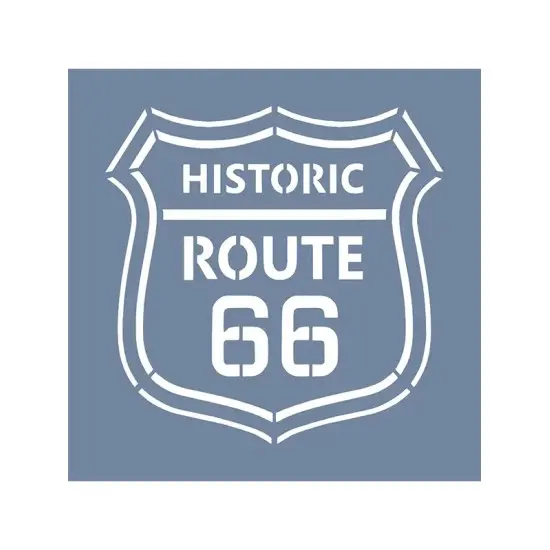 EHTŞ48 Route 66 Stencil 20x20cm