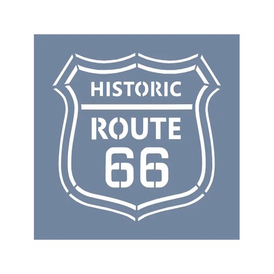 EHTŞ48 Route 66 Stencil 60x60cm