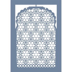 EHV15 Geometrik Desen Stencil 21x30cm
