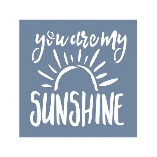 EHY87 Sunshine Stencil 60x60cm