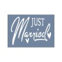 EHY138 Just Married Stencil 25x35cm