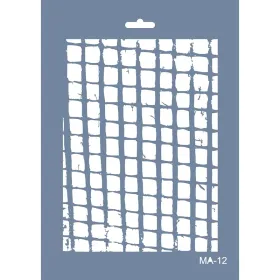 MA12 Mix Media Kare Desen Stencil 21x29cm