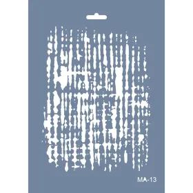 MA13 Mix Media Soyut Çizgi Stencil 21x29cm
