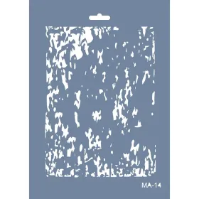 MA14 Mix Media Soyut Desen Stencil 21x29cm