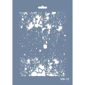 MA15 Mix Media Soyut Desen Stencil 21x29cm