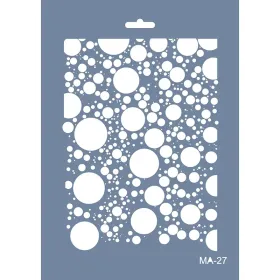 MA27 Mix Media Yuvarlak Desen Stencil 21x29cm