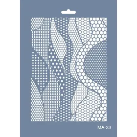 MA33 Mix Media Geometrik Desen Stencil 21x29cm