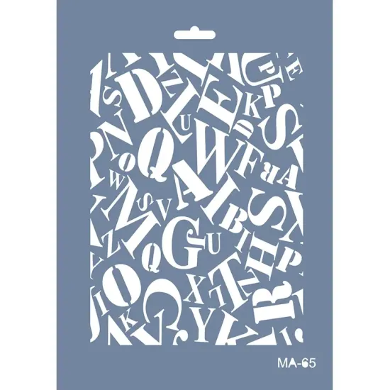MA65 Mix Media Harf Stencil 21x29cm