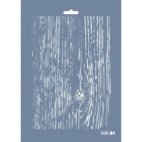 MA84 Mix Media Ahşap Desen Stencil 21x29cm