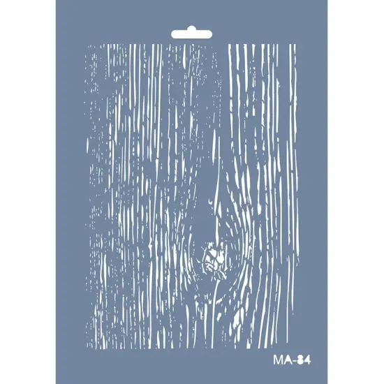 MA84 Mix Media Ahşap Desen Stencil 21x29cm