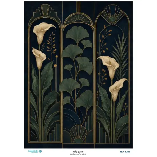 8265 Diamond Pirinç Dekopaj Kağıdı Plus Serisi 30x42cm