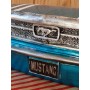 Atölye Tasarımı El Boyaması Ford Mustang Duvar Dekoru - 47 cm
