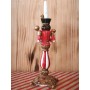 Atölye Tasarımı El Boyaması Nutcracker (Fındıkkıran) Mumluk Şamdan - 26 cm