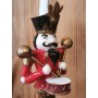 Atölye Tasarımı El Boyaması Nutcracker (Fındıkkıran) Mumluk Şamdan - 26 cm