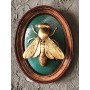 Atölye Tasarımı Altın Arı Oval Pano - 26 cm