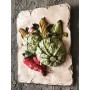 Atölye Tasarımı Lahanalı Sebze Kabartmalı Pano - 28 cm
