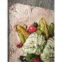 Atölye Tasarımı Lahanalı Sebze Kabartmalı Pano - 28 cm