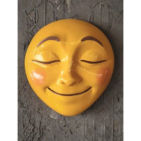 Atölye Tasarımı Gülen Yüz Duvar Maskı - 30x28 cm