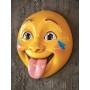 Atölye Tasarımı Dil Çıkaran Kahkaha Duvar Maskı - 30x28 cm
