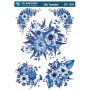 ÜT018 Çiçek Desenli Diamond Craft Ütü Transfer Kağıdı 25x35cm