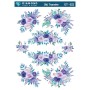 ÜT022 Çiçek Desenli Diamond Craft Ütü Transfer Kağıdı 25x35cm