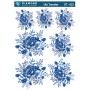 ÜT023 Çiçek Desenli Diamond Craft Ütü Transfer Kağıdı 25x35cm