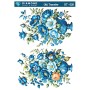 ÜT026 Çiçek Desenli Diamond Craft Ütü Transfer Kağıdı 25x35cm