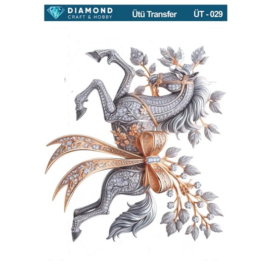 ÜT029 Metal At Diamond Craft Ütü Transfer Kağıdı 25x35cm