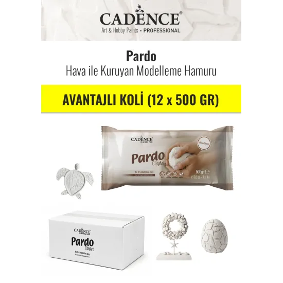 Cadence 1 Koli 500GR Pardo Hamur - Cadence Modelleme Hamuru 12 adet | Evimde Hobi
