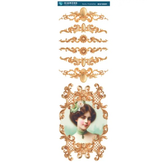 Diamond Sulu Transfer Kağıdı KS1001 10x30cm