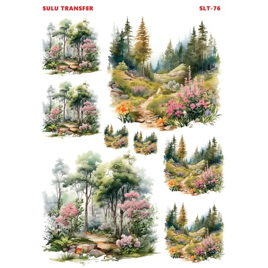 Çiğdem Işık Sulu Transfer SLT076 25x35cm