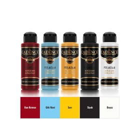 5x120 Premium Akrilik Boya Seti - Ana Renkler