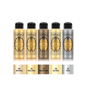 5x70 Su Bazlı Yaldız Boya Seti - Premium Işıltı ve Lüks Set