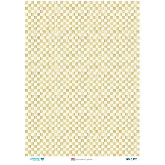 2507 Diamond Pirinç Dekopaj Kağıdı 30x42cm