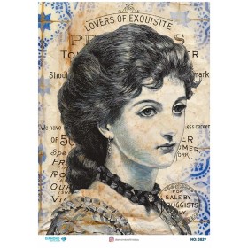 3829 Diamond Pirinç Dekopaj Kağıdı 30x42cm
