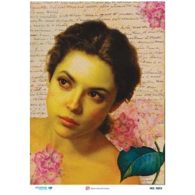 3833 Diamond Pirinç Dekopaj Kağıdı 30x42cm